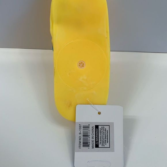 Pet- Squeaky Toy- Yellow Shoe w/ Red Dog Print - Picture 4 of 4